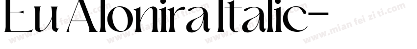Eu Alonira Italic字体转换